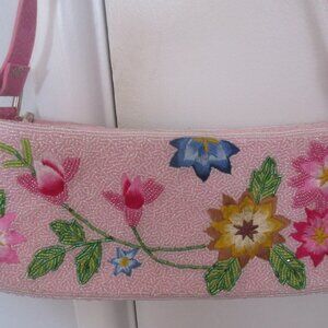 Pink Beaded Bag